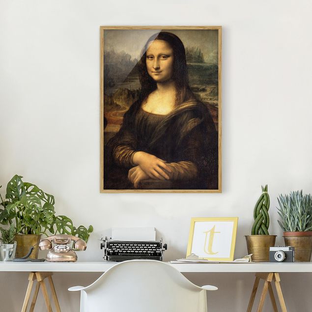 Tavlor med ram konstutskrifter Leonardo da Vinci - Mona Lisa