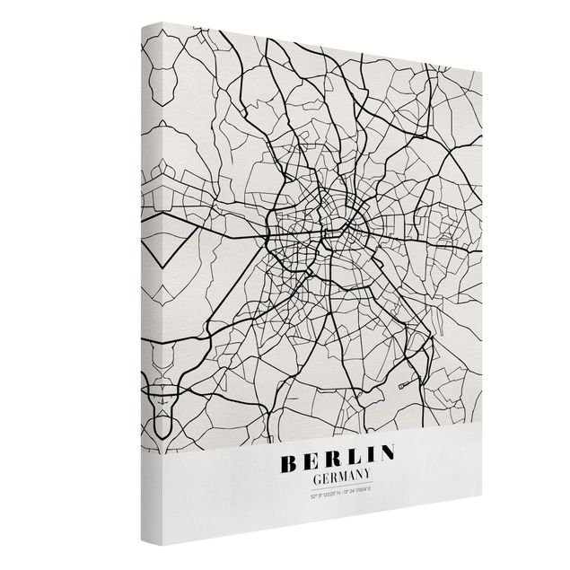 Tavlor världskartor Berlin City Map - Classic