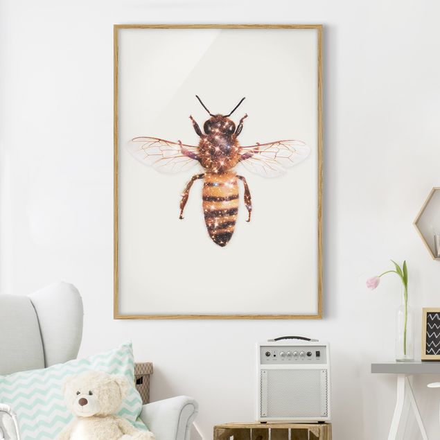 Kök dekoration Bee With Glitter
