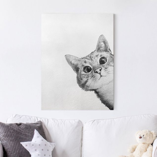 Tavlor konstutskrifter Illustration Cat Drawing Black And White