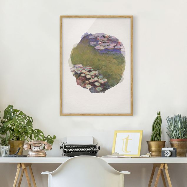 Konststilar Impressionism WaterColours - Claude Monet - Water Lilies