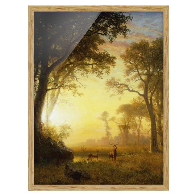 Konstutskrifter Albert Bierstadt - Light in the Forest