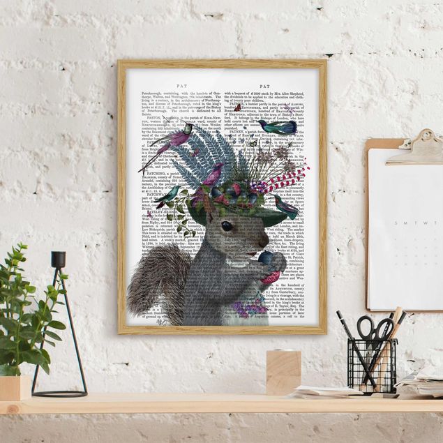 Kök dekoration Fowler - Squirrel With Acorns