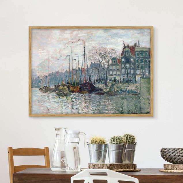 Kök dekoration Claude Monet - View Of The Prins Hendrikkade And The Kromme Waal In Amsterdam