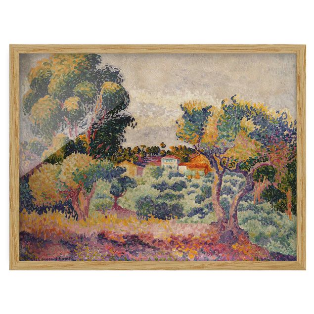Konststilar Post Impressionism Henri Edmond Cross - Eucalyptus And Olive Grove