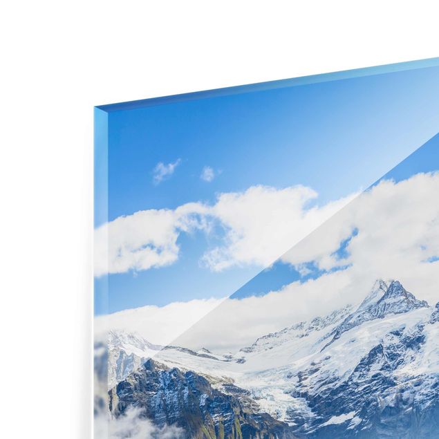 Tavlor arkitektur och skyline Swiss Alpine Panorama