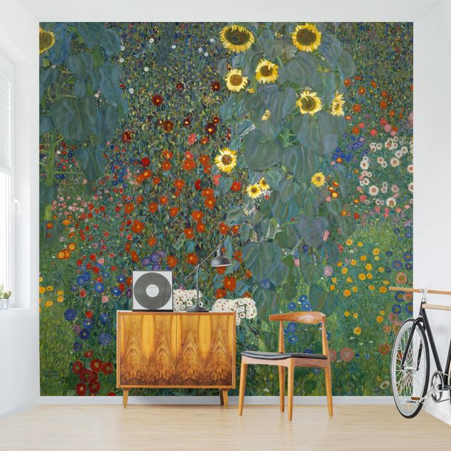 Kök dekoration Gustav Klimt - Garden Sunflowers