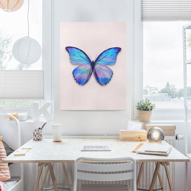 Canvastavlor schemtterlings Holographic Butterfly