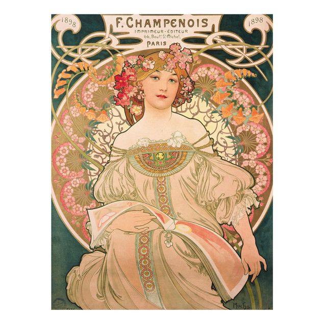 Konststilar Alfons Mucha - Poster For F. Champenois
