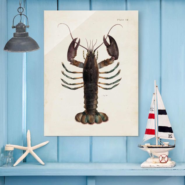 Kök dekoration Vintage Illustration Lobster