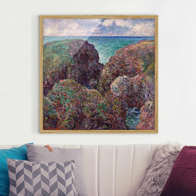 Konststilar Impressionism Claude Monet - Group of Rocks at Port-Goulphar