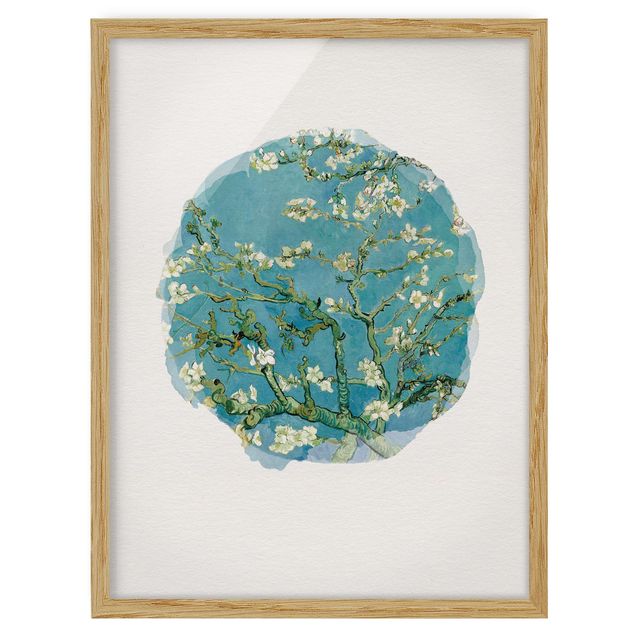 Konststilar Pointillism WaterColours - Vincent Van Gogh - Almond Blossom