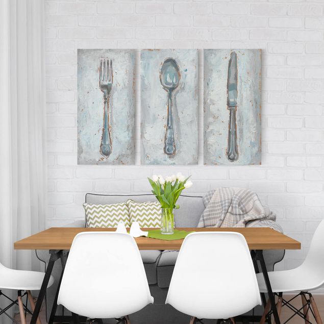 Tavlor modernt Impressionistic Cutlery Set I
