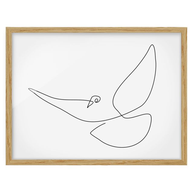 Tavlor modernt Dove Line Art