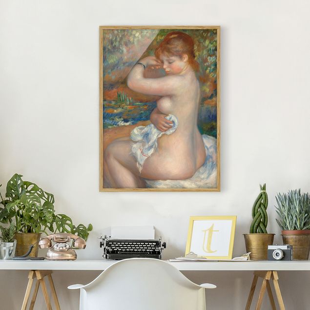 Tavlor med ram konstutskrifter Auguste Renoir - After the Bath