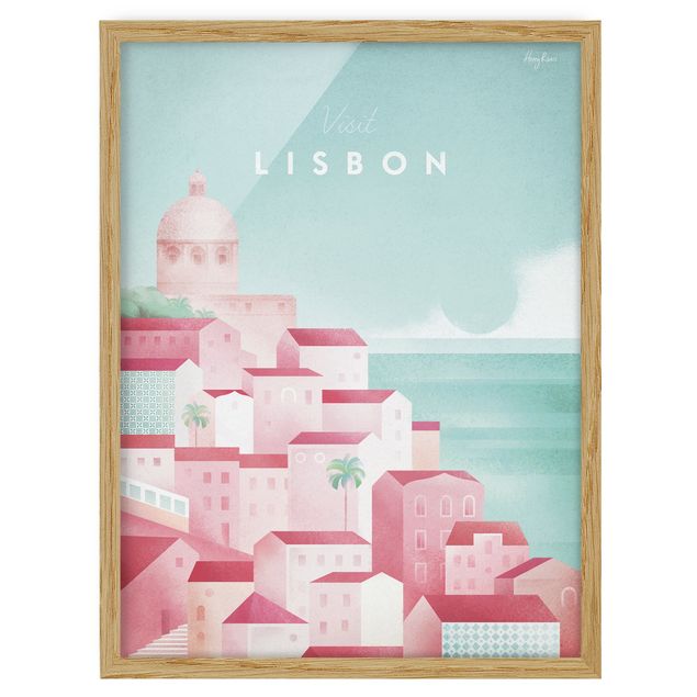 Tavlor stränder Travel Poster - Lisbon
