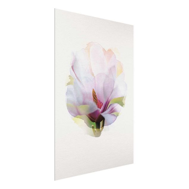 Tavlor blommor WaterColours - Delicate Magnolia Blossom