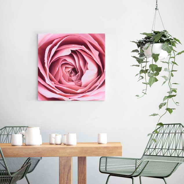 Glastavlor rosor Pink Rose Blossom