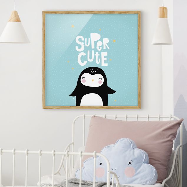 Inredning av barnrum Super Cute Penguin