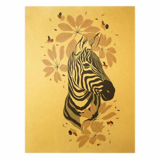 Canvastavlor Safari Animals - Portrait Zebra