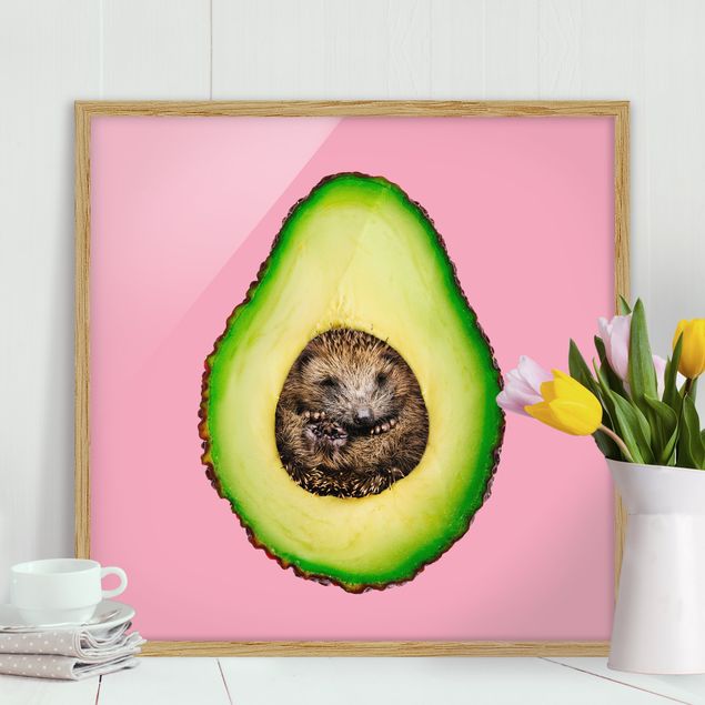 Kök dekoration Avocado With Hedgehog