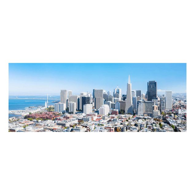 Tavlor blå San Francisco Skyline