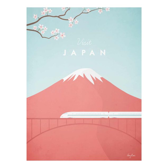 Glastavlor arkitektur och skyline Travel Poster - Japan