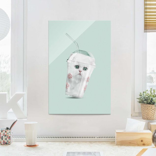 Kök dekoration Shake With Cat