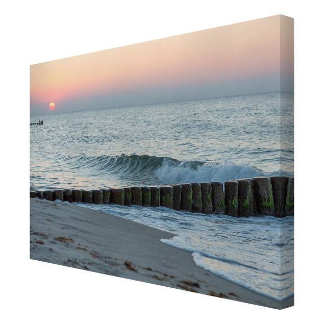 Canvastavlor konstutskrifter Sunset At The Beach