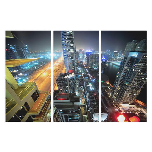 Tavlor modernt Dubai Lights