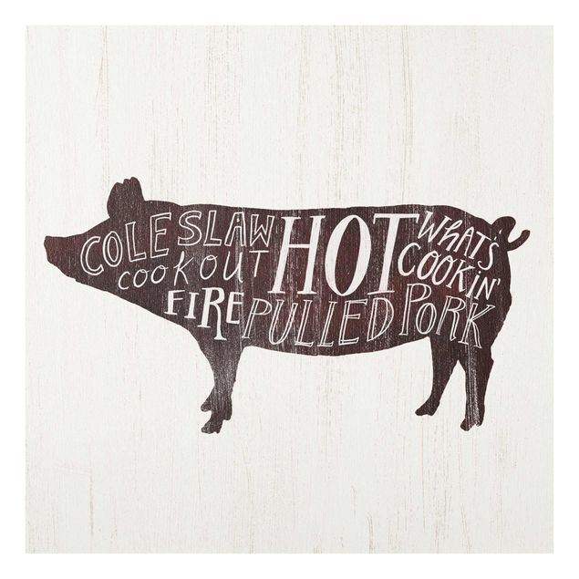 Tavlor brun Farm BBQ - Pig