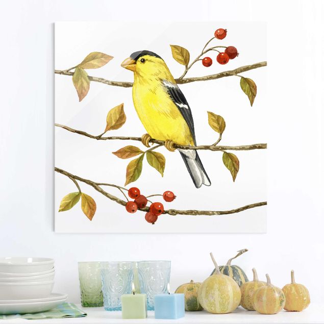 Kök dekoration Birds And Berries - American Goldfinch
