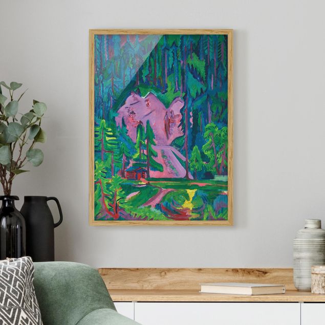 Tavlor med ram konstutskrifter Ernst Ludwig Kirchner - Quarry in the Wild