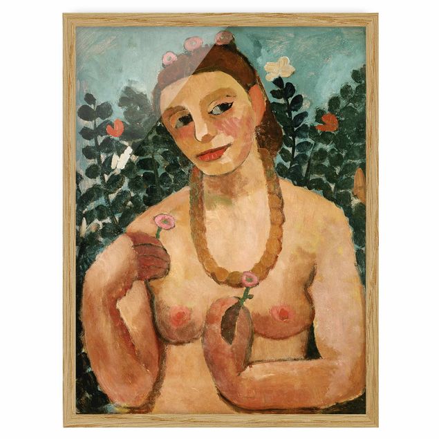 Konstutskrifter Paula Modersohn-Becker - Self Portrait with Amber Necklace