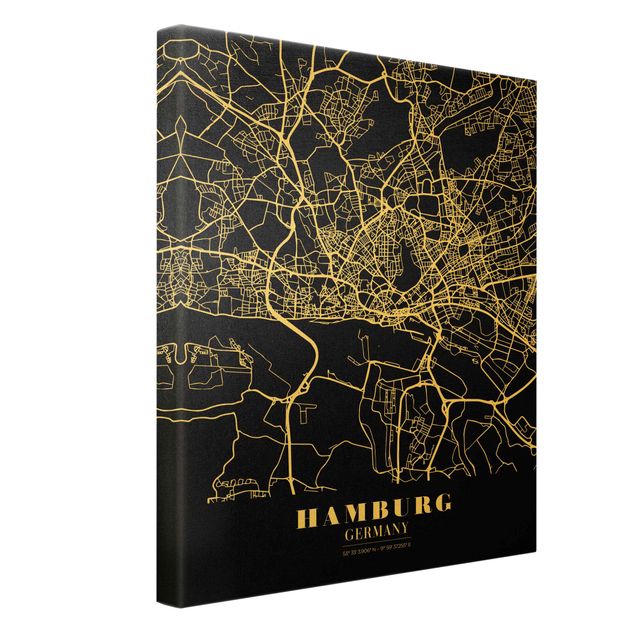 Tavlor Hamburg City Map - Classic Black