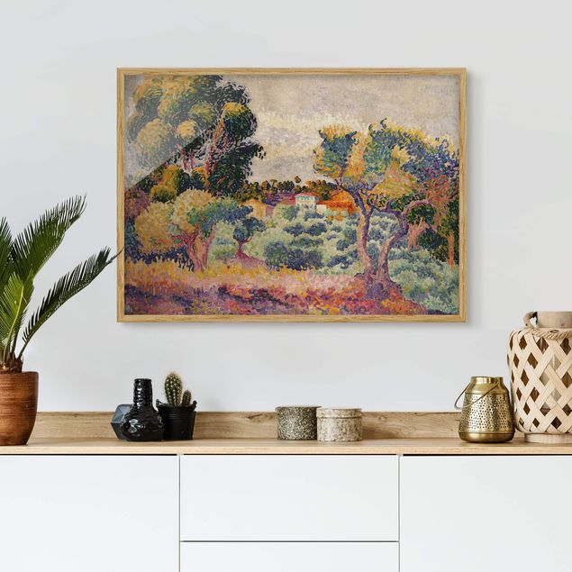 Tavlor med ram konstutskrifter Henri Edmond Cross - Eucalyptus And Olive Grove