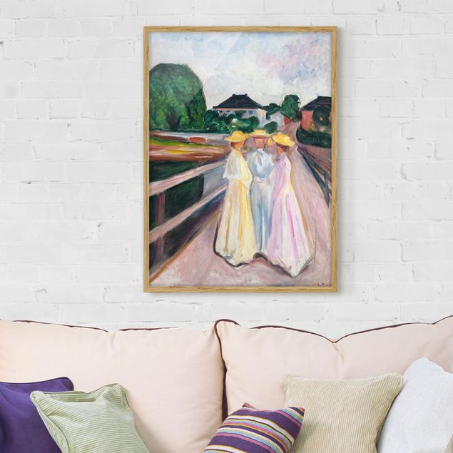 Konststilar Expressionism Edvard Munch - Three Girls on the Bridge