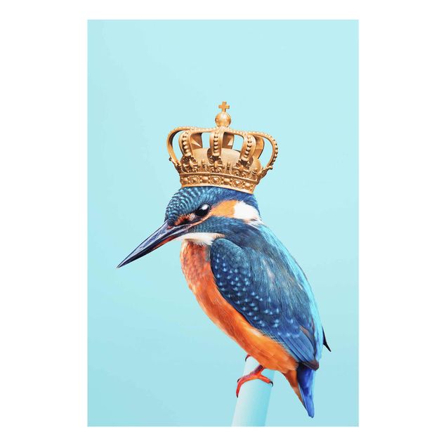 Tavlor modernt Kingfisher With Crown