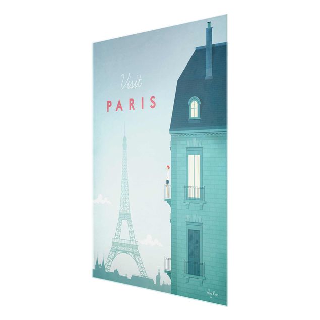 Tavlor konstutskrifter Travel Poster - Paris