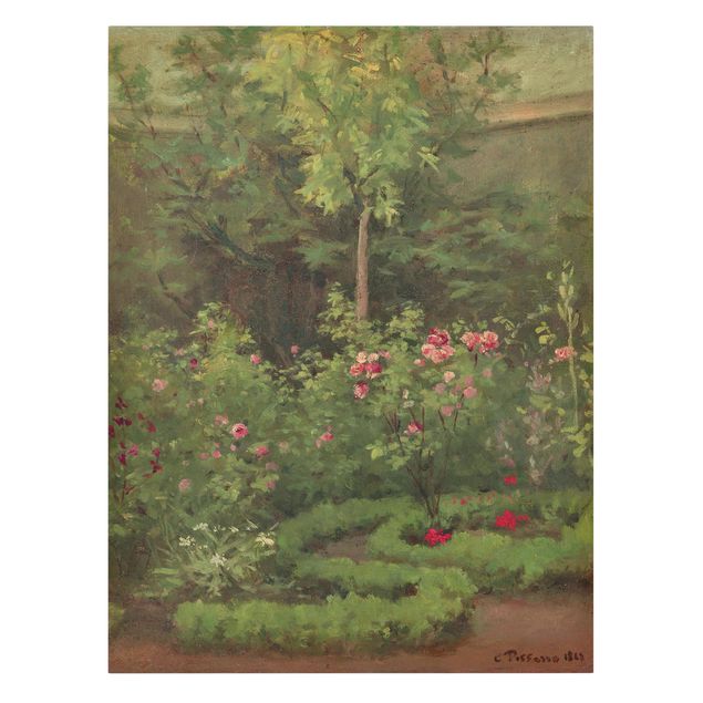 Konststilar Post Impressionism Camille Pissarro - A Rose Garden