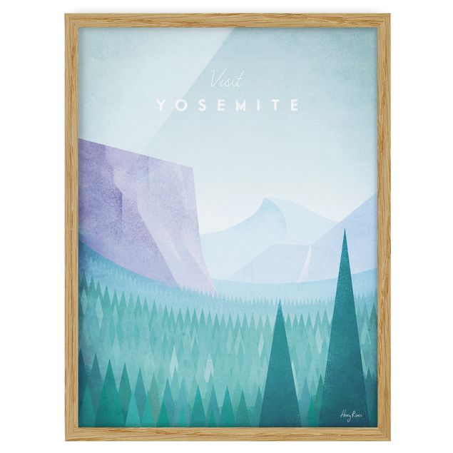 Tavlor bergen Travel Poster - Yosemite Park