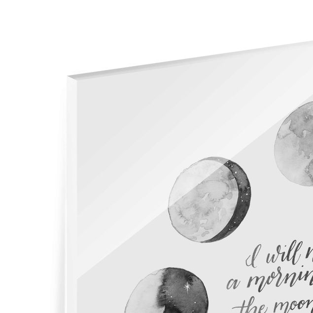 Magnettafel Glas Ode To The Moon - Love