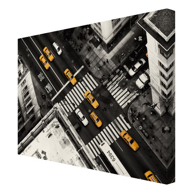 Tavlor arkitektur och skyline New York City Cabs