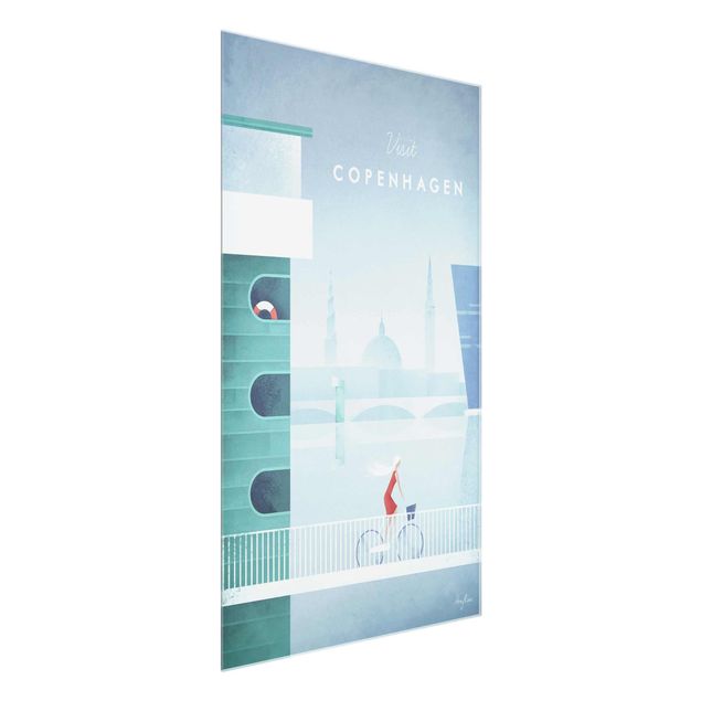 Tavlor konstutskrifter Travel Poster - Copenhagen