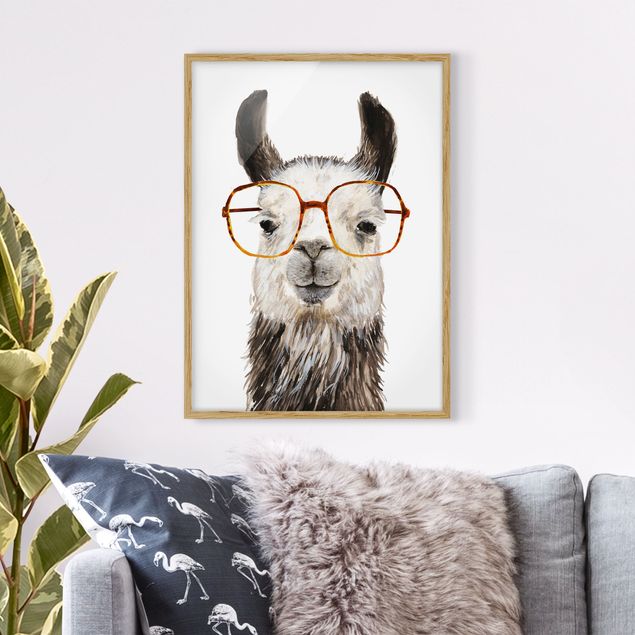 Kök dekoration Hip Lama With Glasses IV