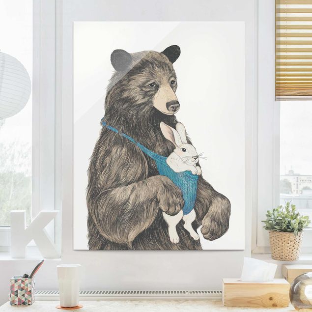 Tavlor Illustration Bear And Bunny Baby