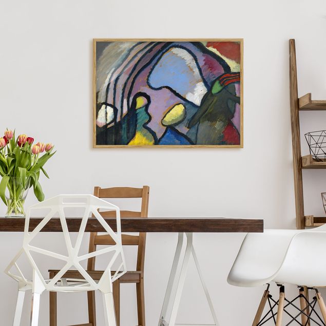Tavlor med ram konstutskrifter Wassily Kandinsky - Study For Improvisation 10