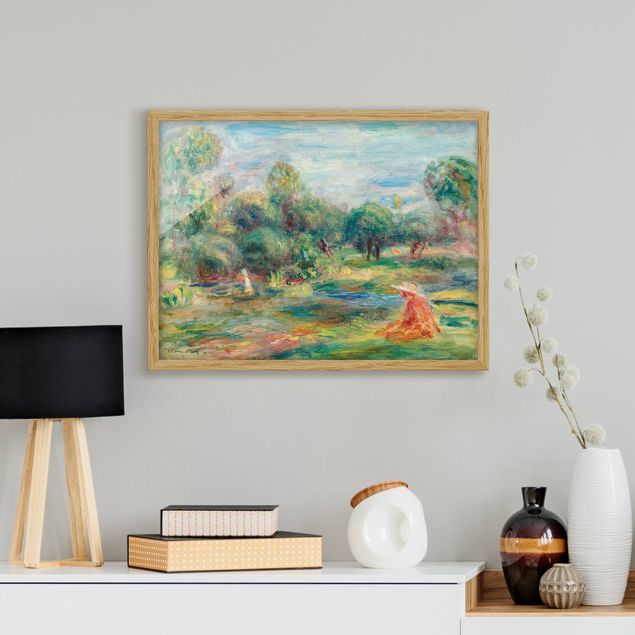 Konststilar Impressionism Auguste Renoir - Landscape At Cagnes