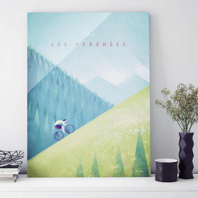 Kök dekoration Travel Poster - The Pyrenees