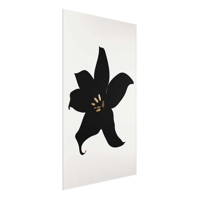 Tavlor fisk Graphical Plant World - Orchid Black And Gold